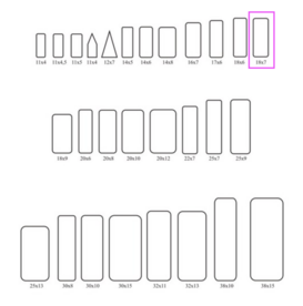 Insect labels 18x7mm (100p) 
