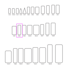 Insect labels 20x6mm (100p) 