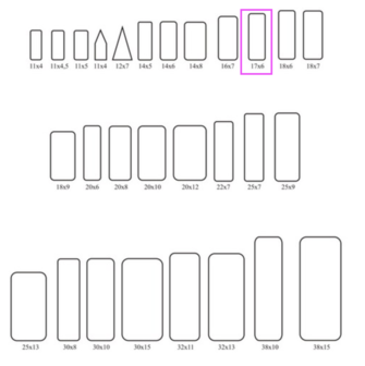 Insect labels 17x6mm (100p) 