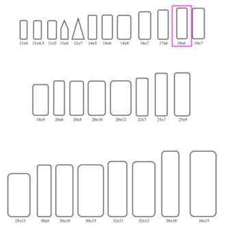 Insect labels 18x6mm (100p) 