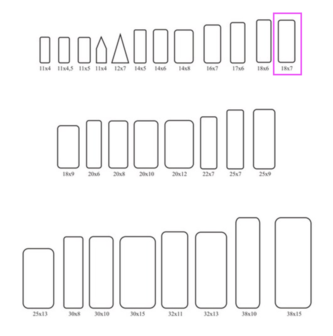 Insect labels 18x7mm (100p) 