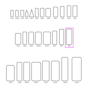 Insect labels 25x9mm (100p) 