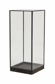 Glass Display Box 20x20x45 cm